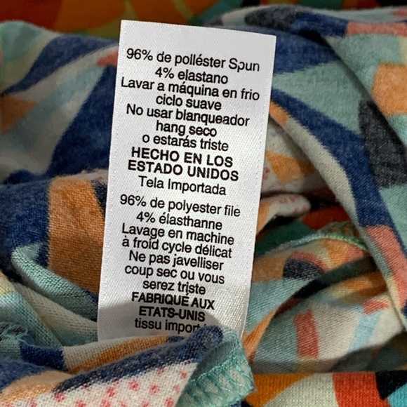 Lularoe Geometric Maxi Skirt Simply Comfortable - Picture 6 of 6